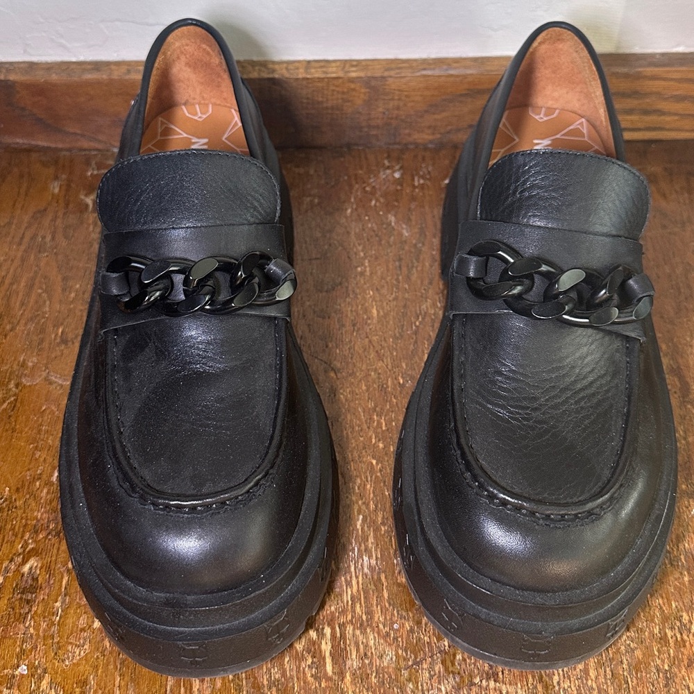 Naked Wolfe Amalfi Leather Men's Loafers Black Size 11 Uk 10 Eu 44